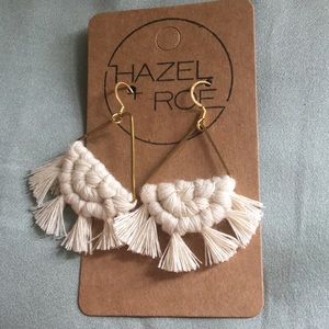 Hazel + Roe Woven and Gold Earrings